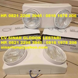 Lampu Emergency LED Mata Kucing 2x3 watt Putih